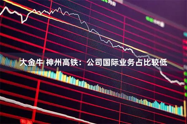 大金牛 神州高铁：公司国际业务占比较低